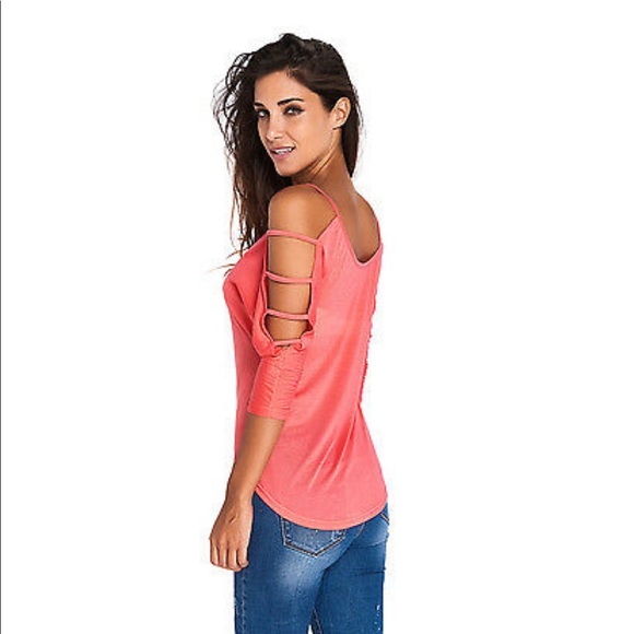 Fits 6- 8–10 Strappy Open Shoulder top - Picture 2 of 8